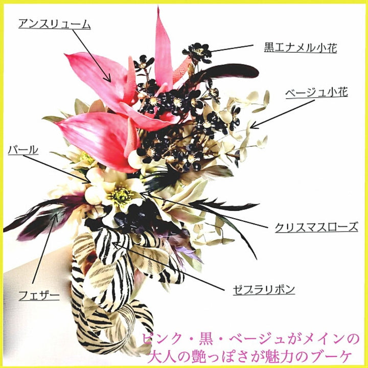 ヘキスト フラワーベース／ゴブレット 手描き 花柄 チューリップブーケ